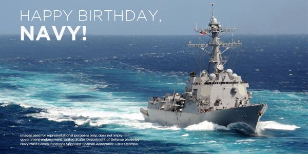 U.S. Navy Birthday at 1024 x 1024 iPad size wallpapers HD quality