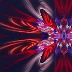 Beautiful red and blue fractal hd