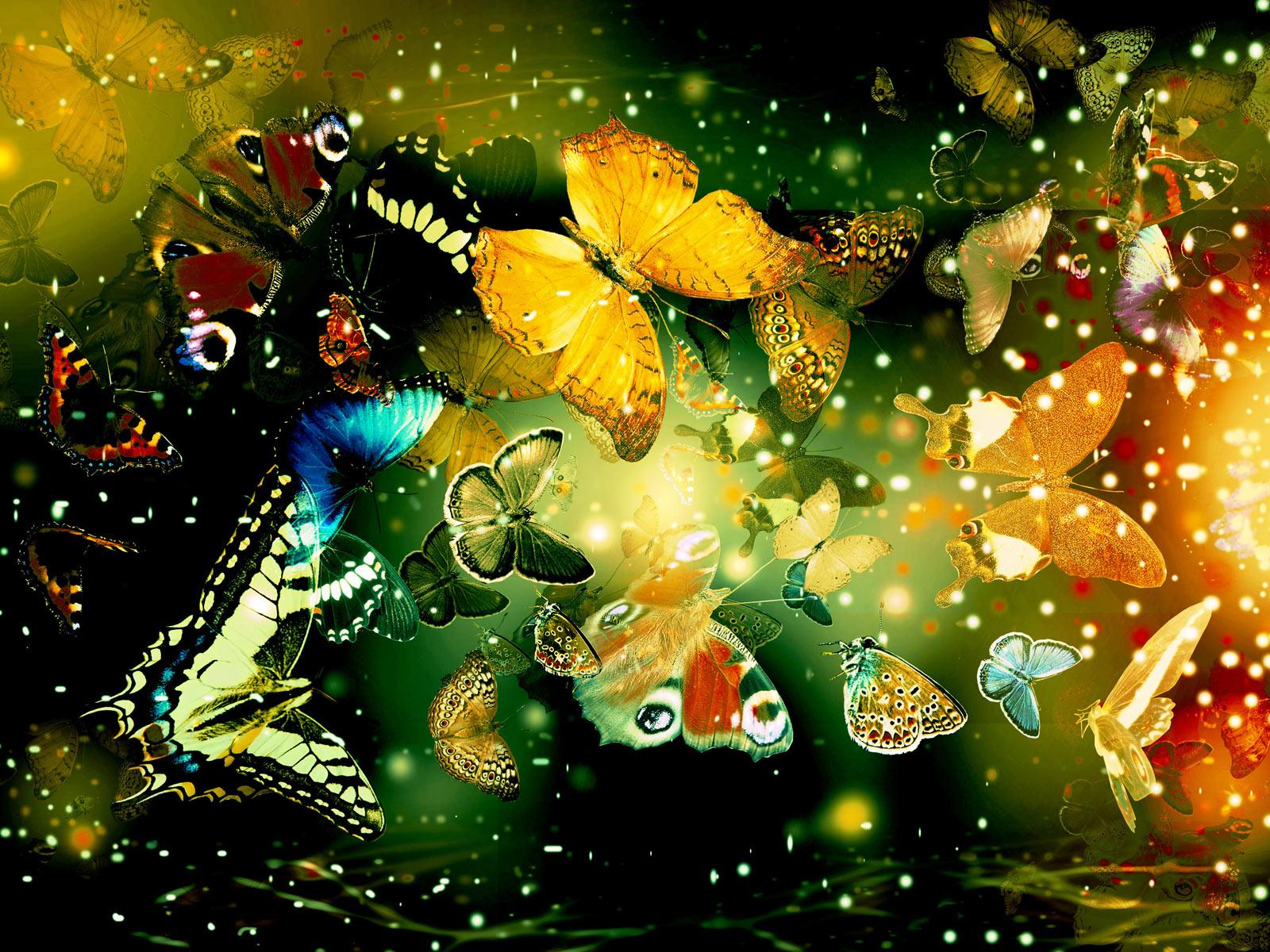 Butterfly Artistic at 320 x 480 iPhone size wallpapers HD quality