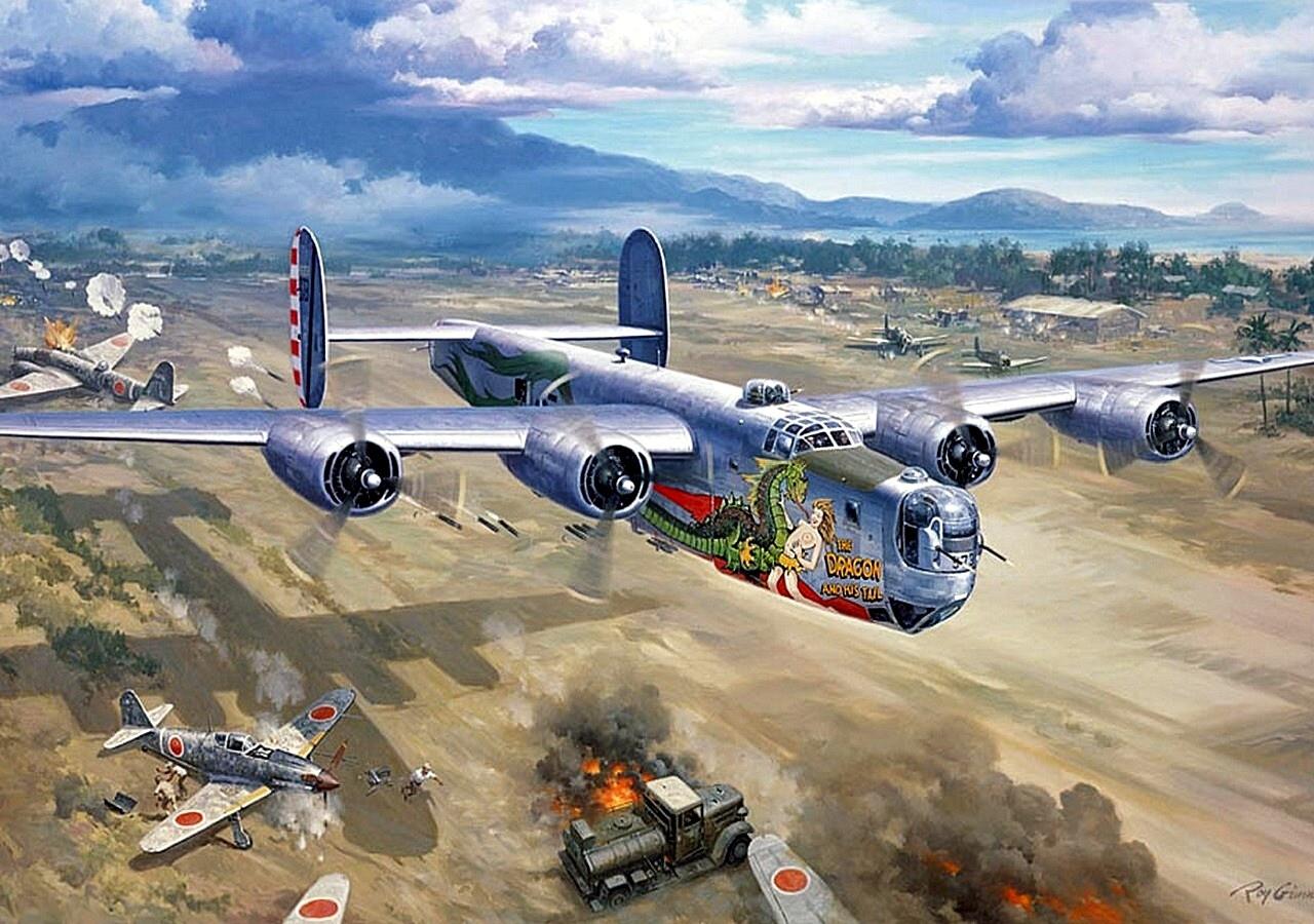 Consolidated B-24 Liberator at 2048 x 2048 iPad size wallpapers HD quality