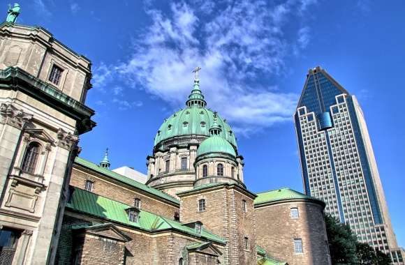 Basilique-Cathedrale Marie-Reine Du Monde In Montreal wallpapers hd quality