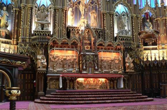 Notre Dame Basilica In Montreal