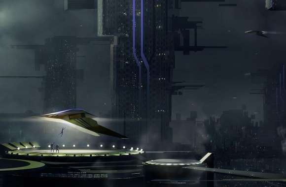 Spaceport Sci Fi wallpapers hd quality