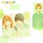 Orange Anime background