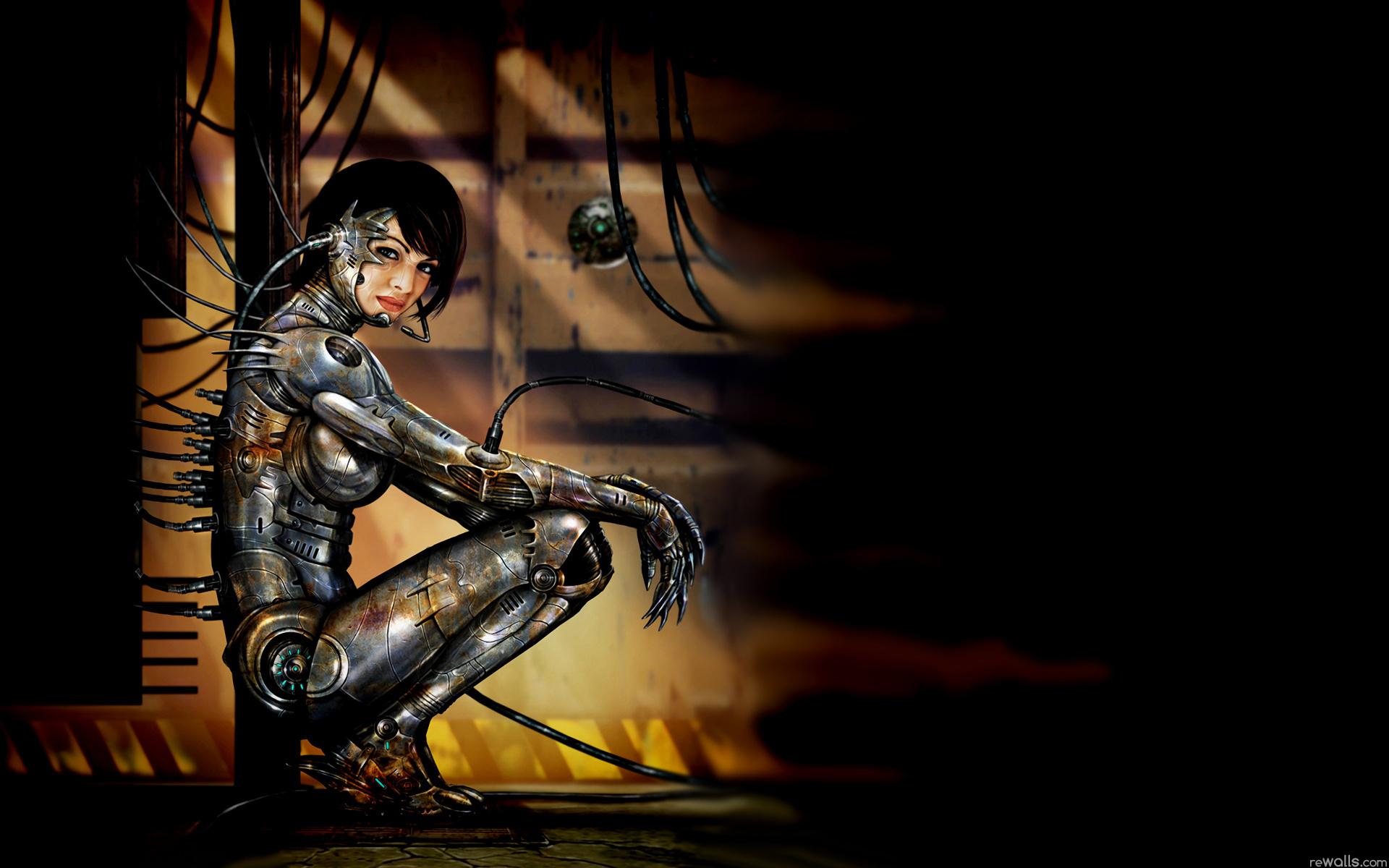 Cyborg Sci Fi at 2048 x 2048 iPad size wallpapers HD quality