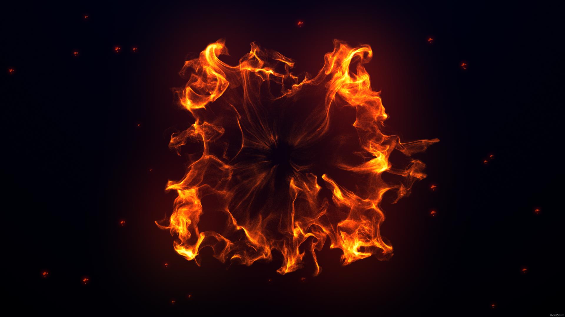 Flames Abstract at 1024 x 1024 iPad size wallpapers HD quality
