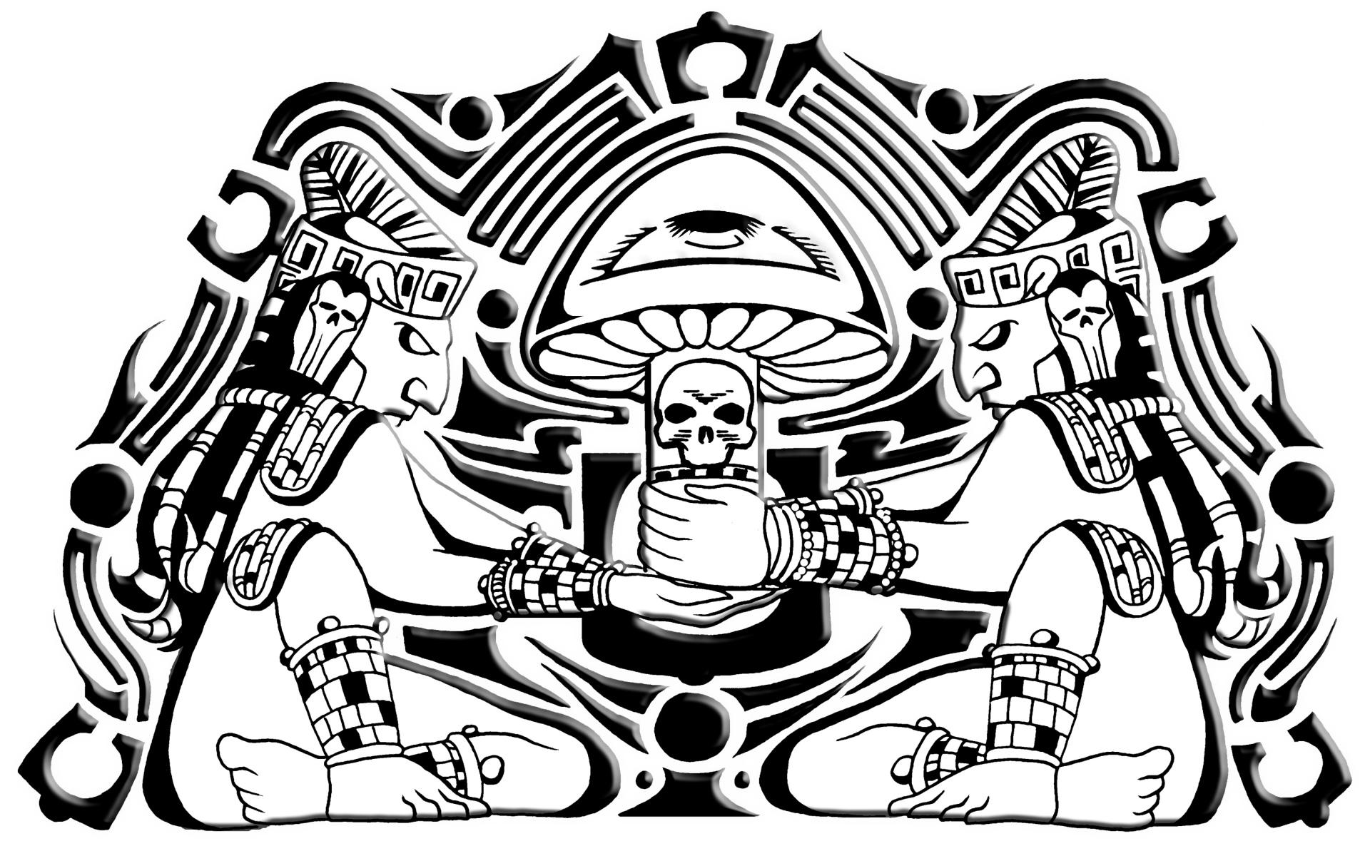 Aztec Artistic wallpaper HD.