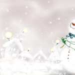 Snowman Artistic background