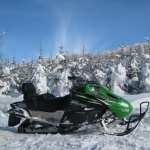 Snowmobile background
