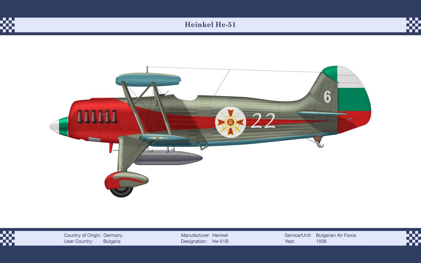 Heinkel He 51 at 1280 x 960 size wallpapers HD quality