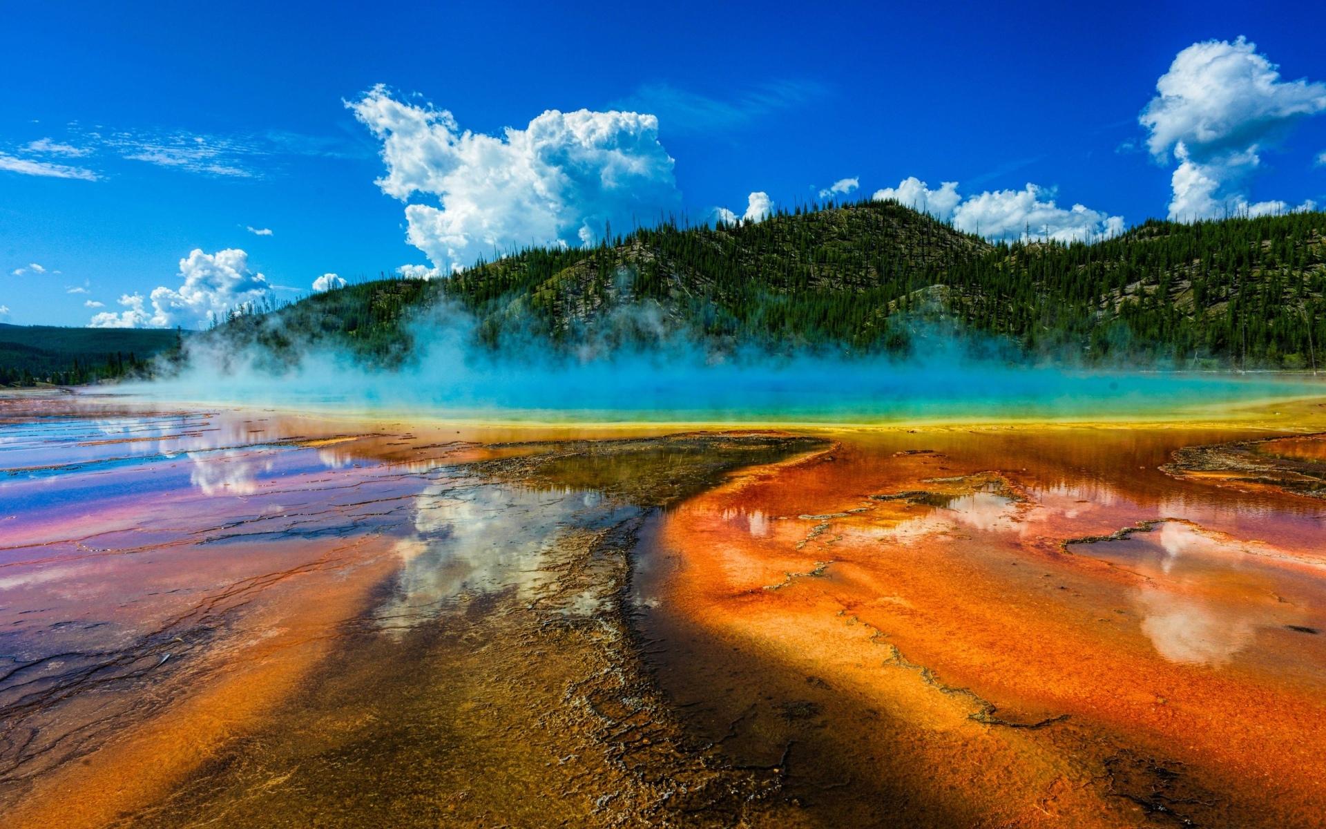 Hot Spring at 640 x 960 iPhone 4 size wallpapers HD quality