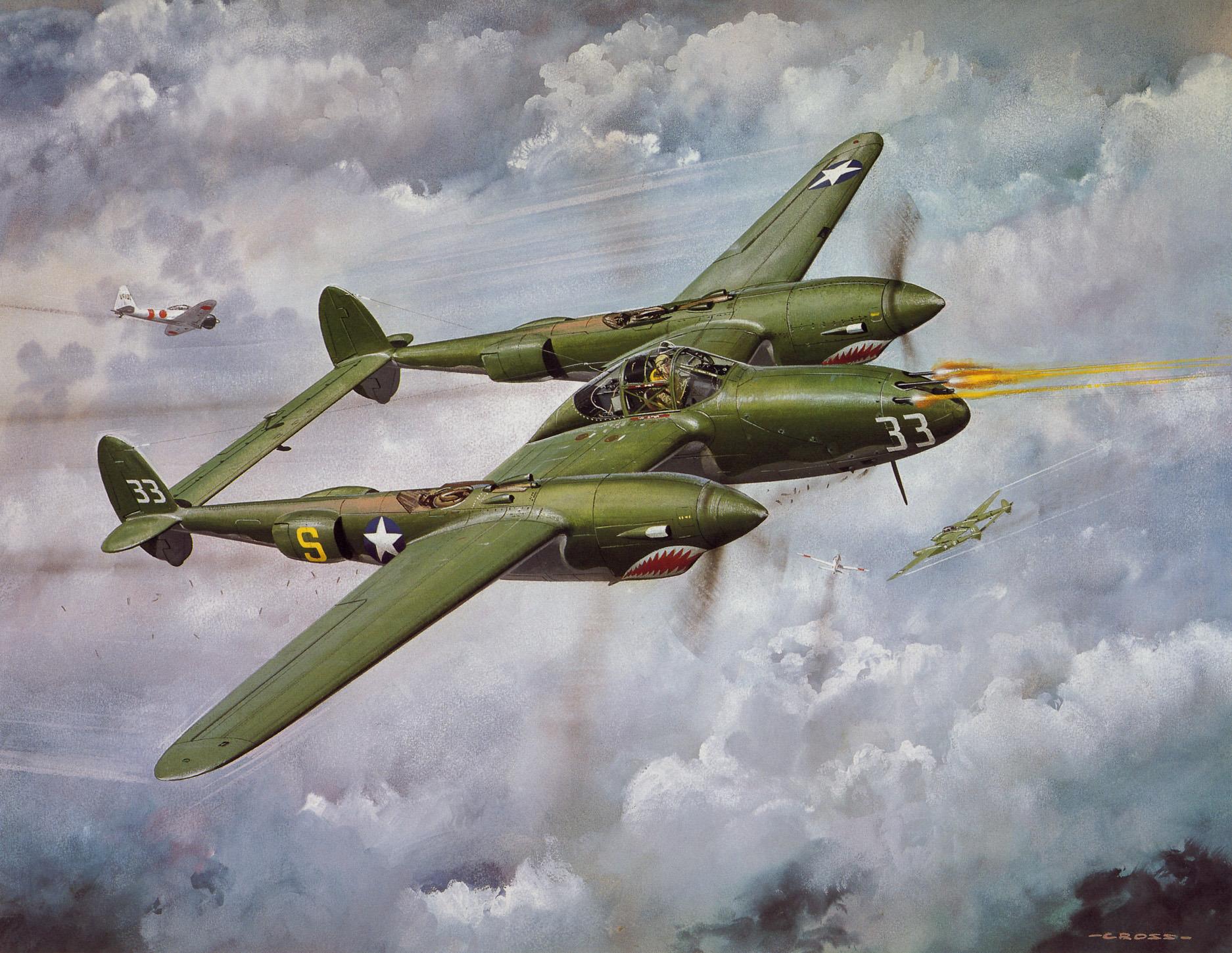 Lockheed P-38 Lightning at 1024 x 1024 iPad size wallpapers HD quality