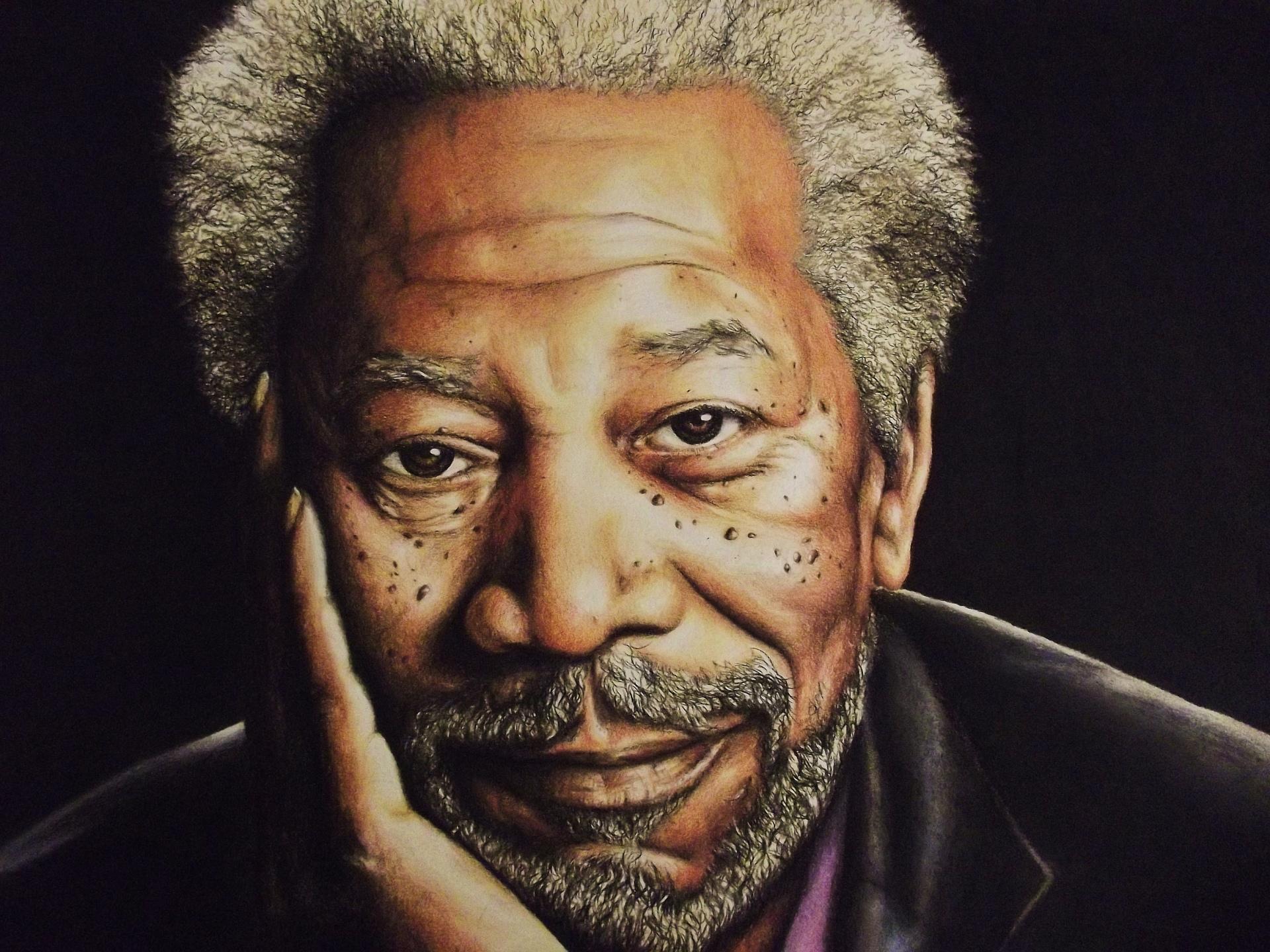 Morgan Freeman at 2048 x 2048 iPad size wallpapers HD quality