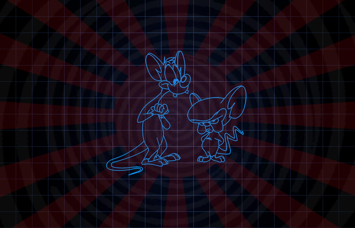 Pinky And The Brain at 2048 x 2048 iPad size wallpapers HD quality