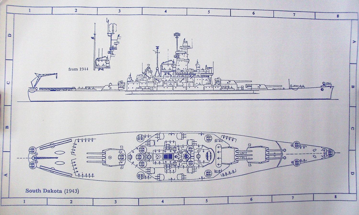 USS South Dakota (BB-57) at 1152 x 864 size wallpapers HD quality