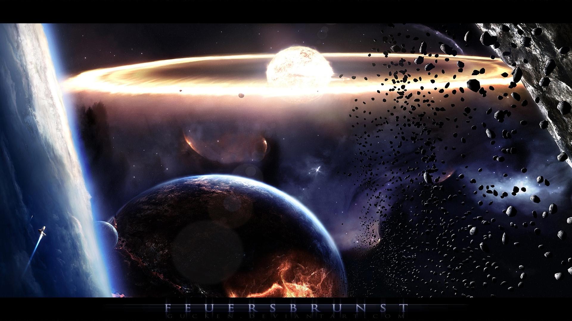 Explosion Sci Fi Wallpaper HD Download
