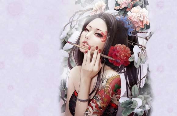 Geisha Artistic wallpapers hd quality