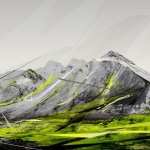 Mountain Artistic background