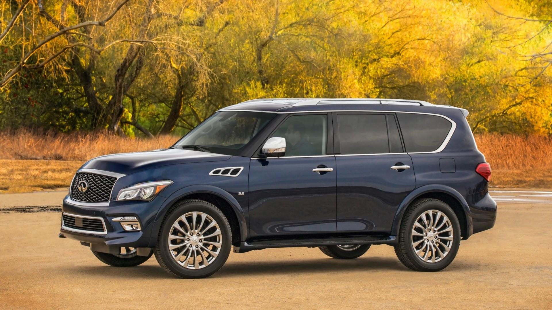 2015 Infiniti Qx80 at 640 x 1136 iPhone 5 size wallpapers HD quality