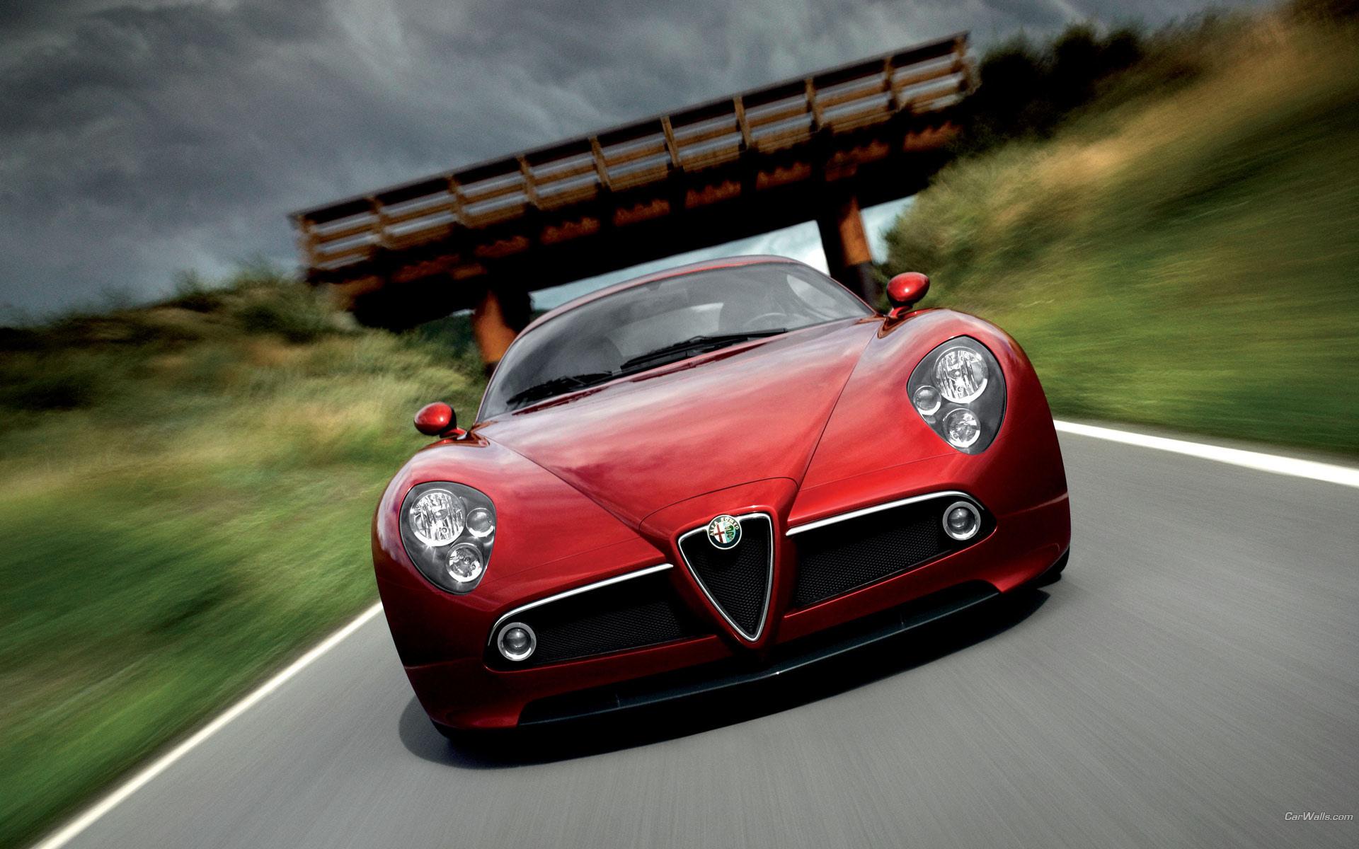 Alfa Romeo 8C Competizione at 640 x 960 iPhone 4 size wallpapers HD quality