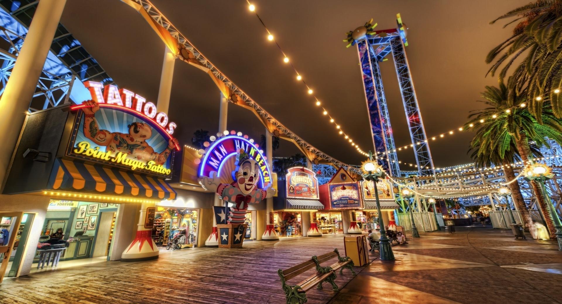 Amusement Park HDR at 1600 x 1200 size wallpapers HD quality