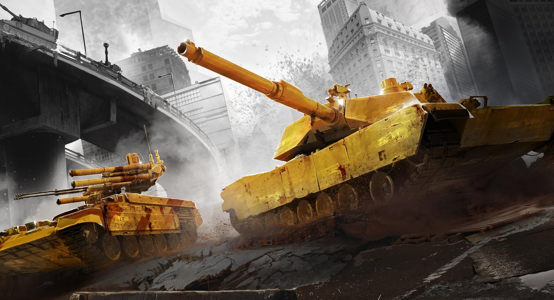 Armored Warfare City Battle at 1024 x 1024 iPad size wallpapers HD quality