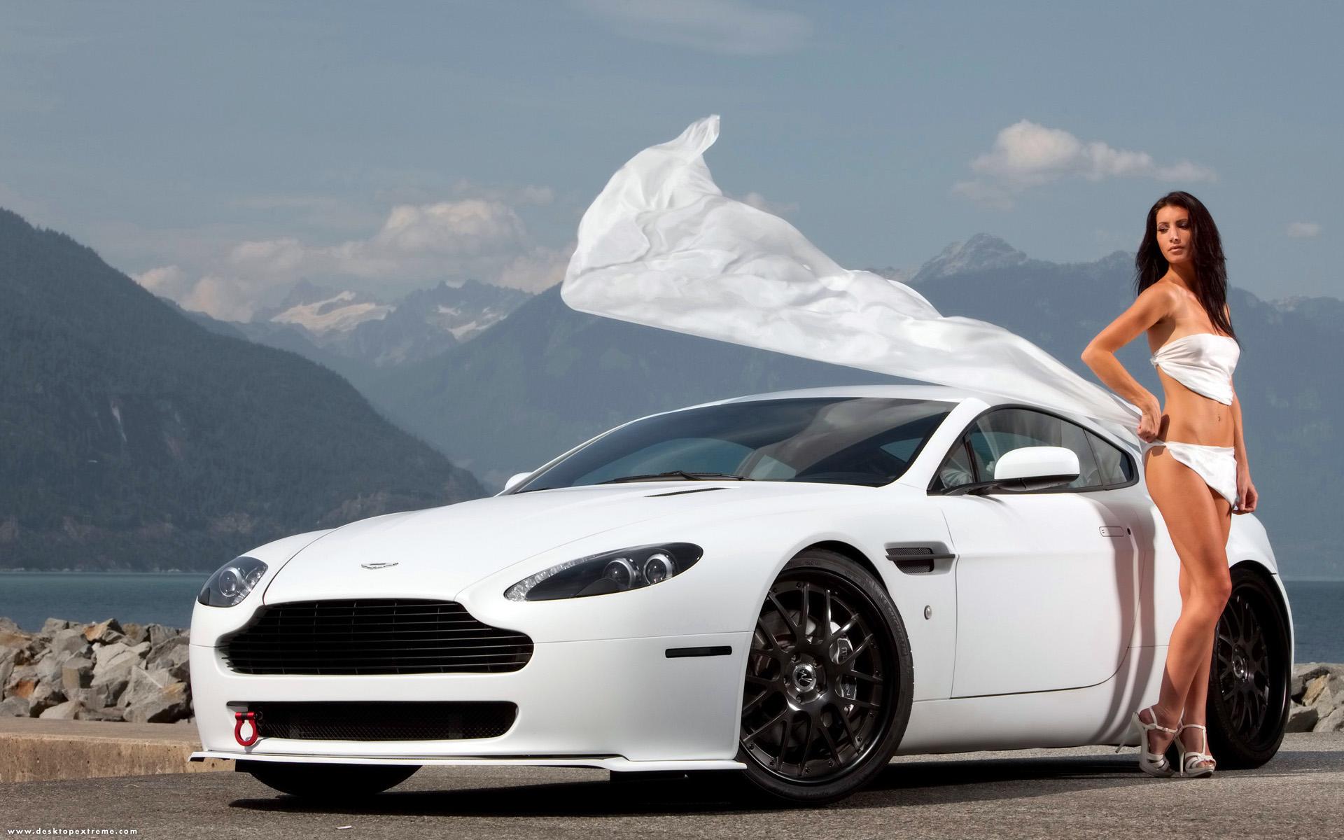 Aston Martin V8 Vantage at 640 x 1136 iPhone 5 size wallpapers HD quality