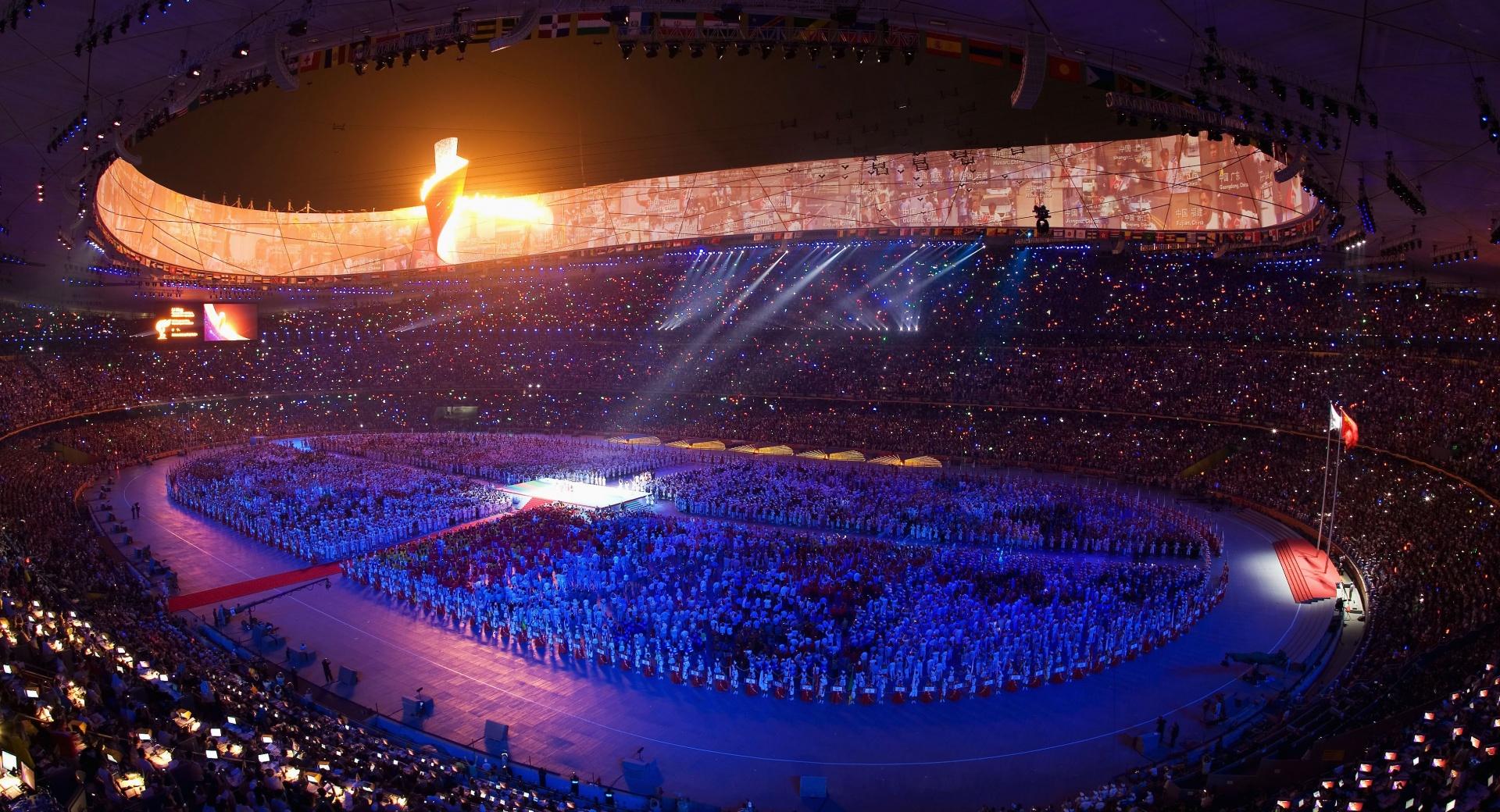 Beijing Olympic Games Opening at 1600 x 1200 size wallpapers HD quality