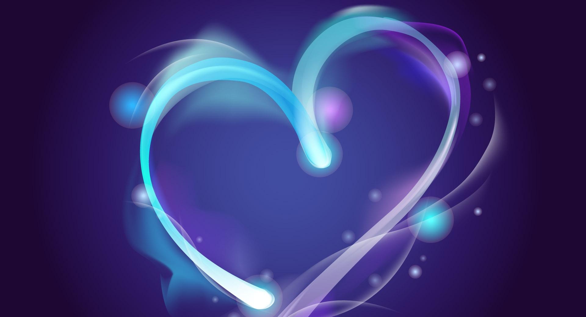 Blue Heart at 1280 x 960 size wallpapers HD quality