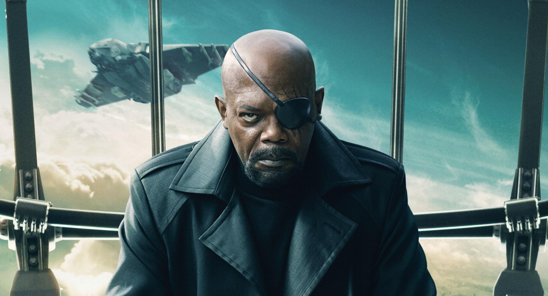 Captain America The Winter Soldier Nick Fury at 1600 x 1200 size wallpapers HD quality