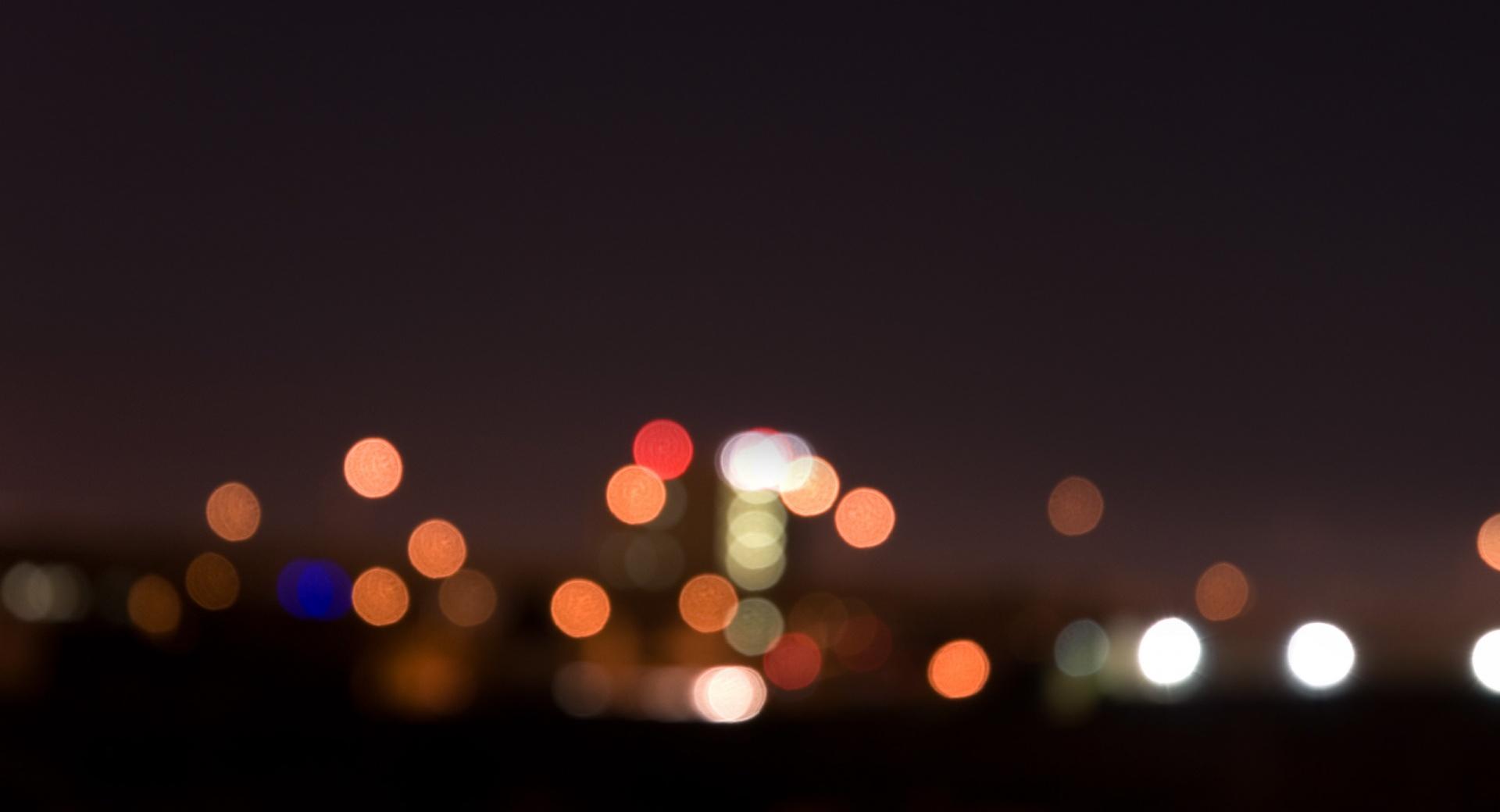 City Night Lights Bokeh at 1024 x 768 size wallpapers HD quality