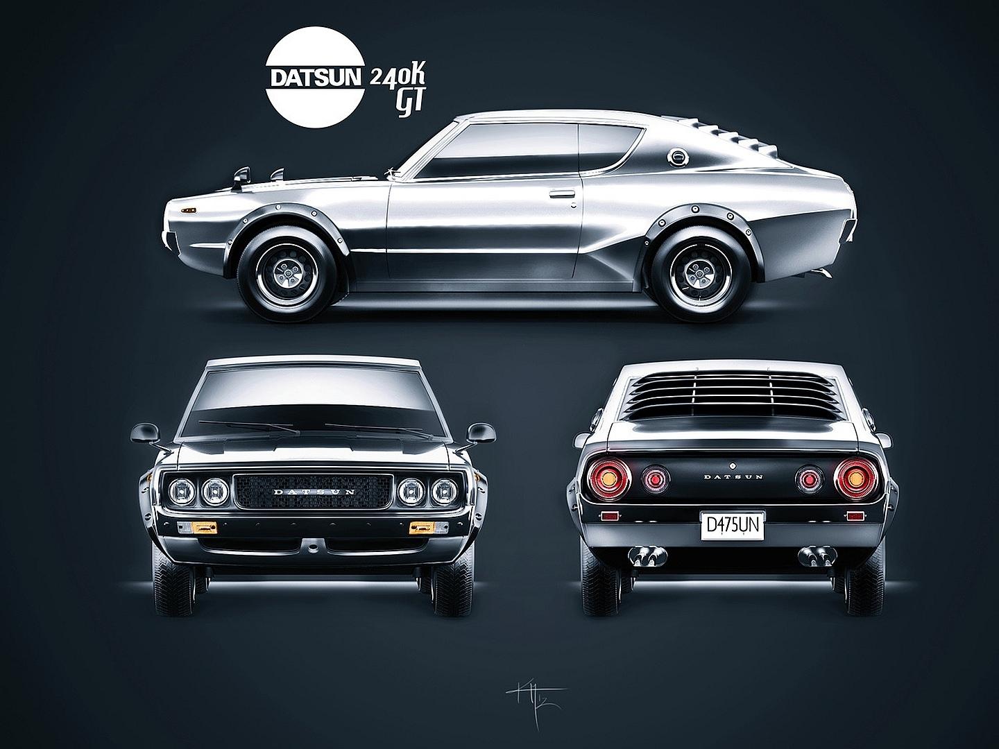 Datsun 240 at 2048 x 2048 iPad size wallpapers HD quality