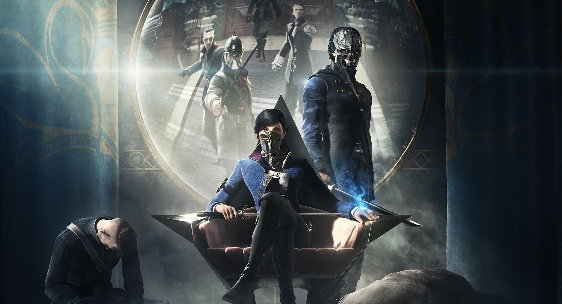 Dishonored 2 - Emily, Corvo Attano at 750 x 1334 iPhone 6 size wallpapers HD quality