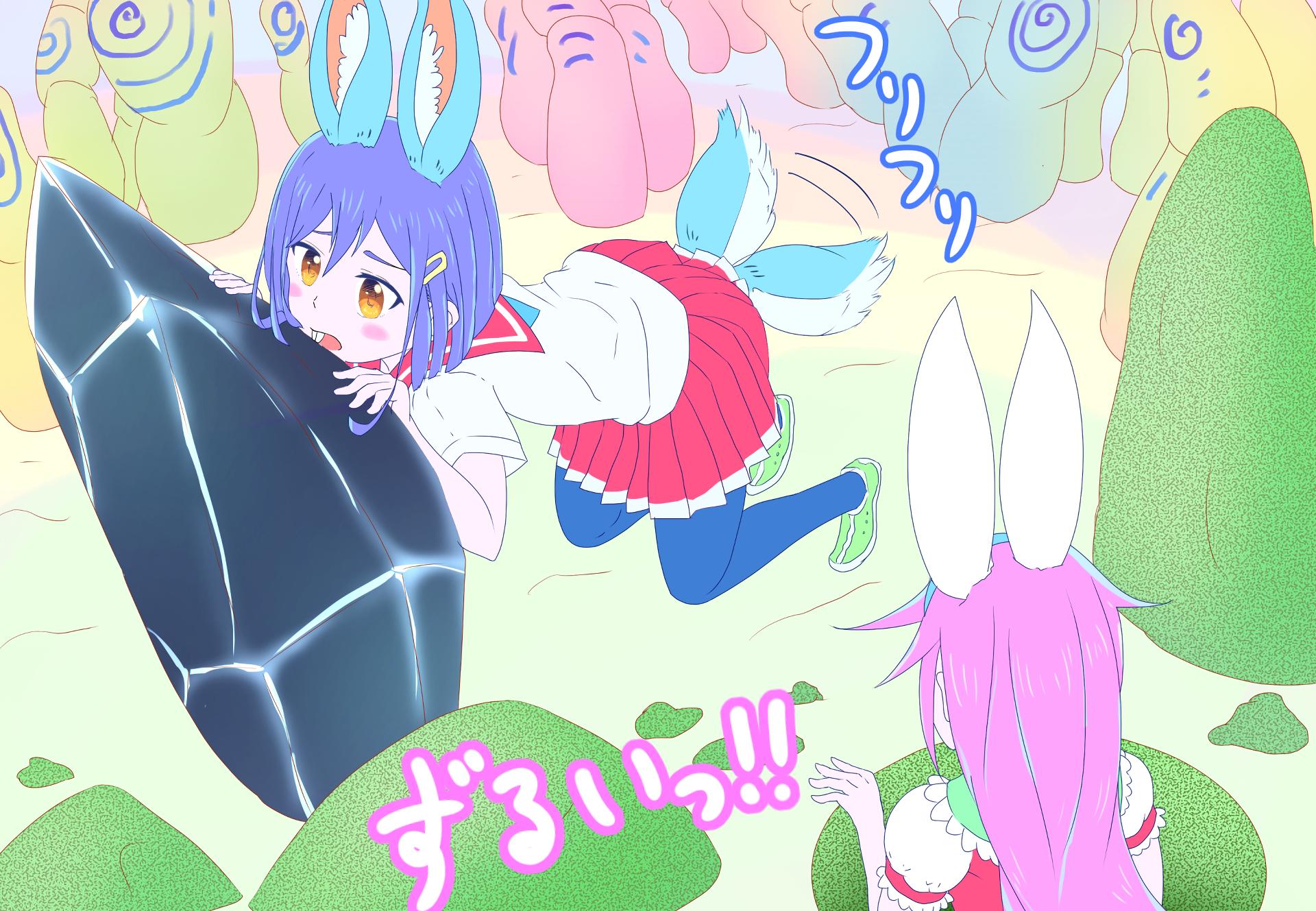 Flip Flappers at 1024 x 1024 iPad size wallpapers HD quality