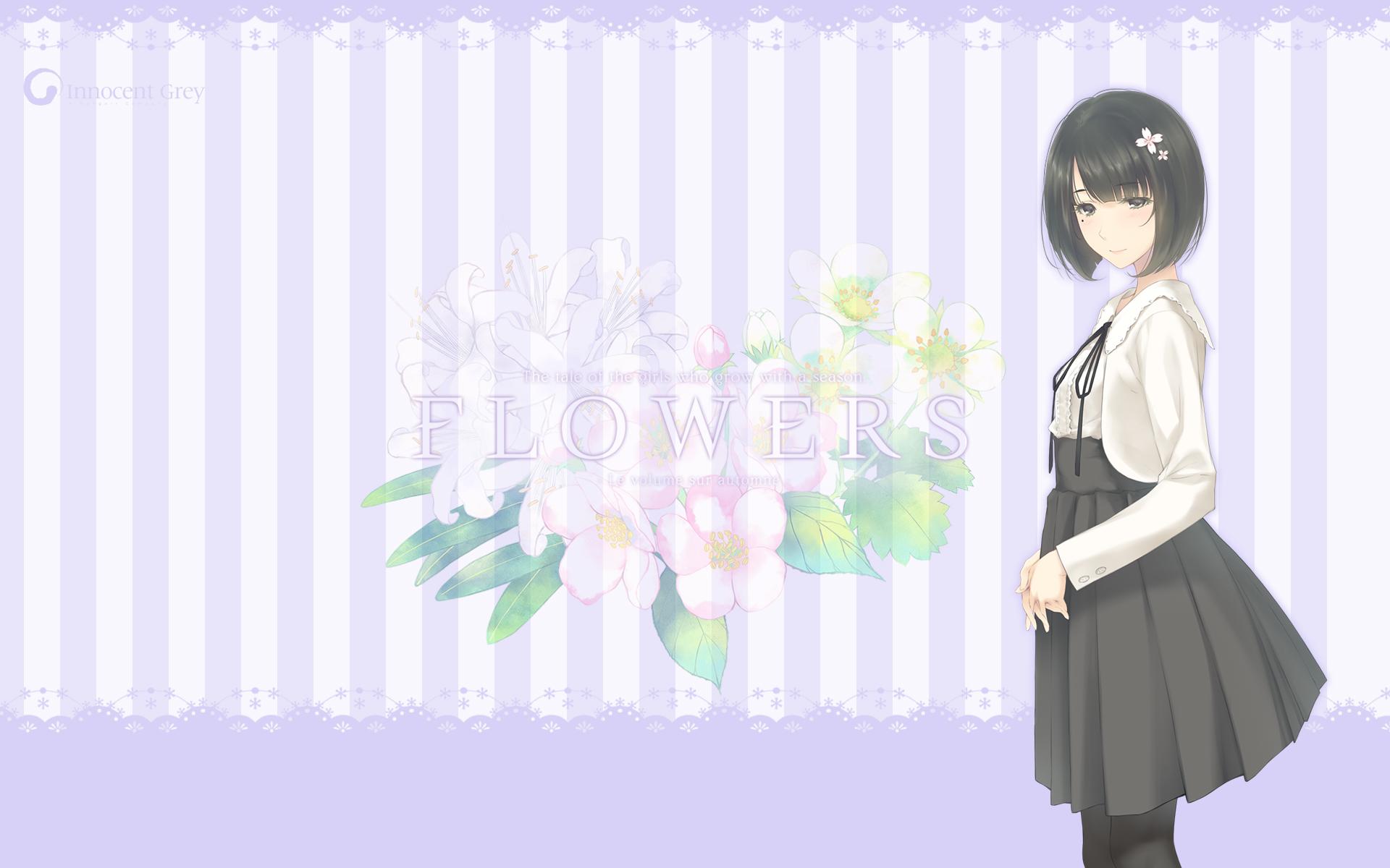 Flowers Anime at 1152 x 864 size wallpapers HD quality
