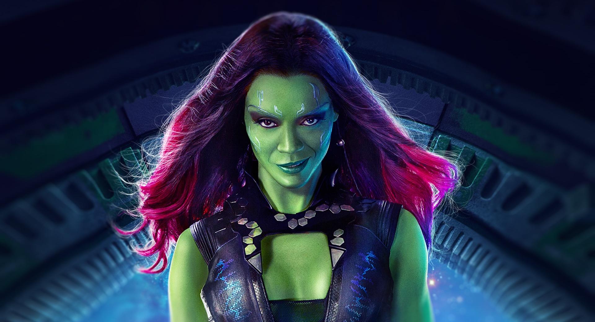 Gamora - Guardians Of The Galaxy 2014 Movie at 640 x 960 iPhone 4 size wallpapers HD quality