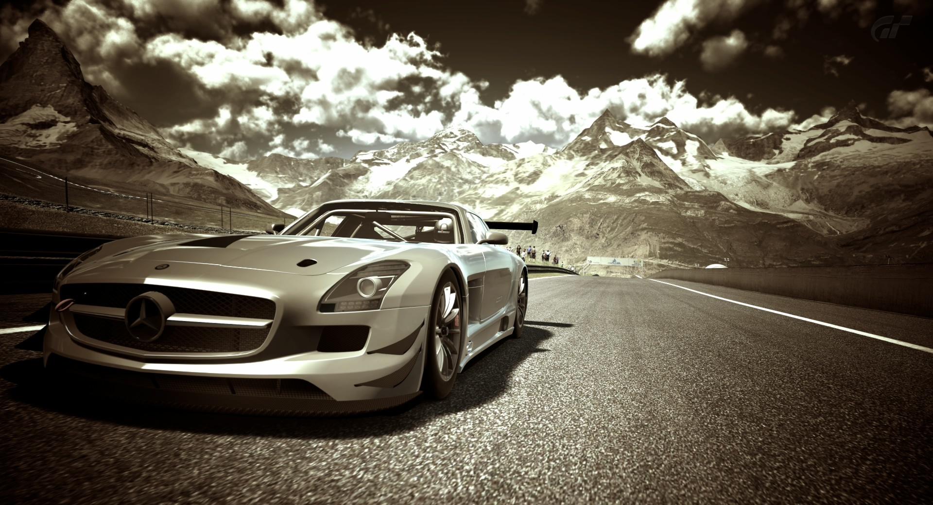 Gran Turismo Mercedes Race Car at 1152 x 864 size wallpapers HD quality