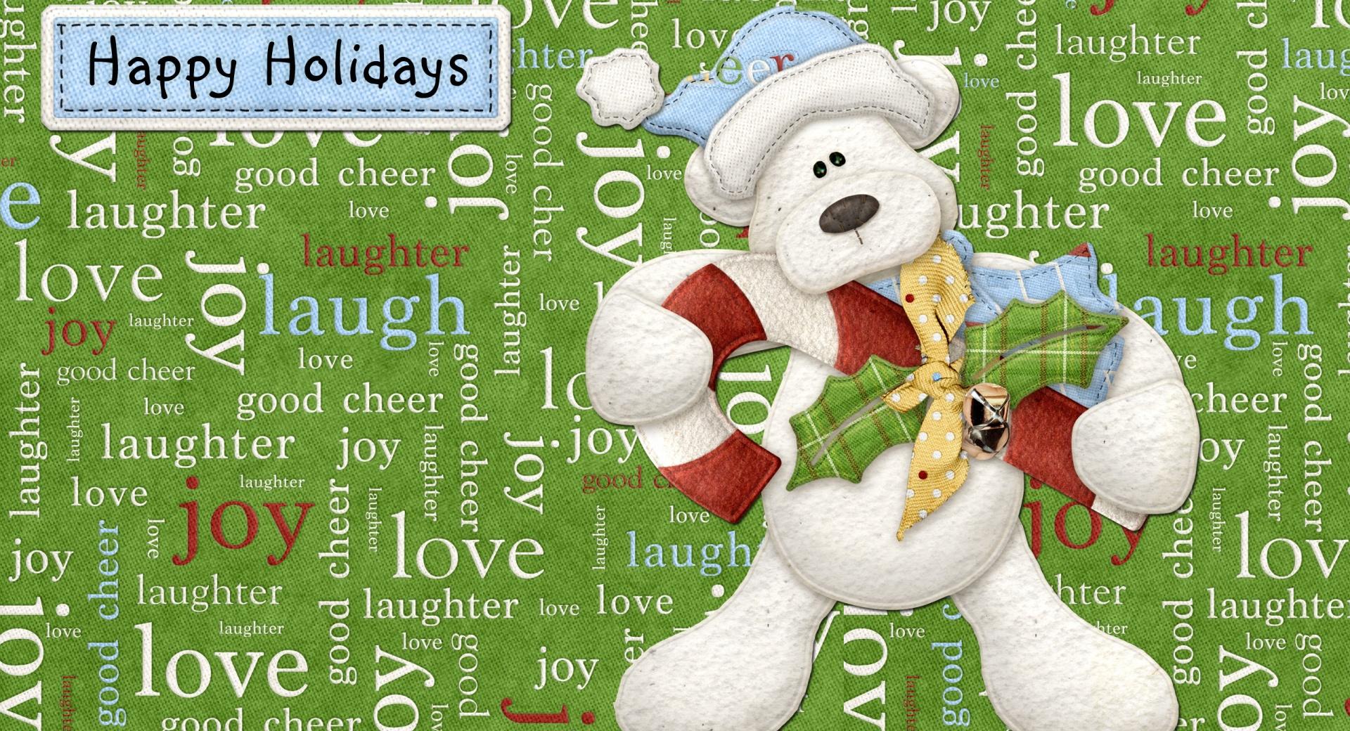 Happy Holidays Everyone at 640 x 960 iPhone 4 size wallpapers HD quality