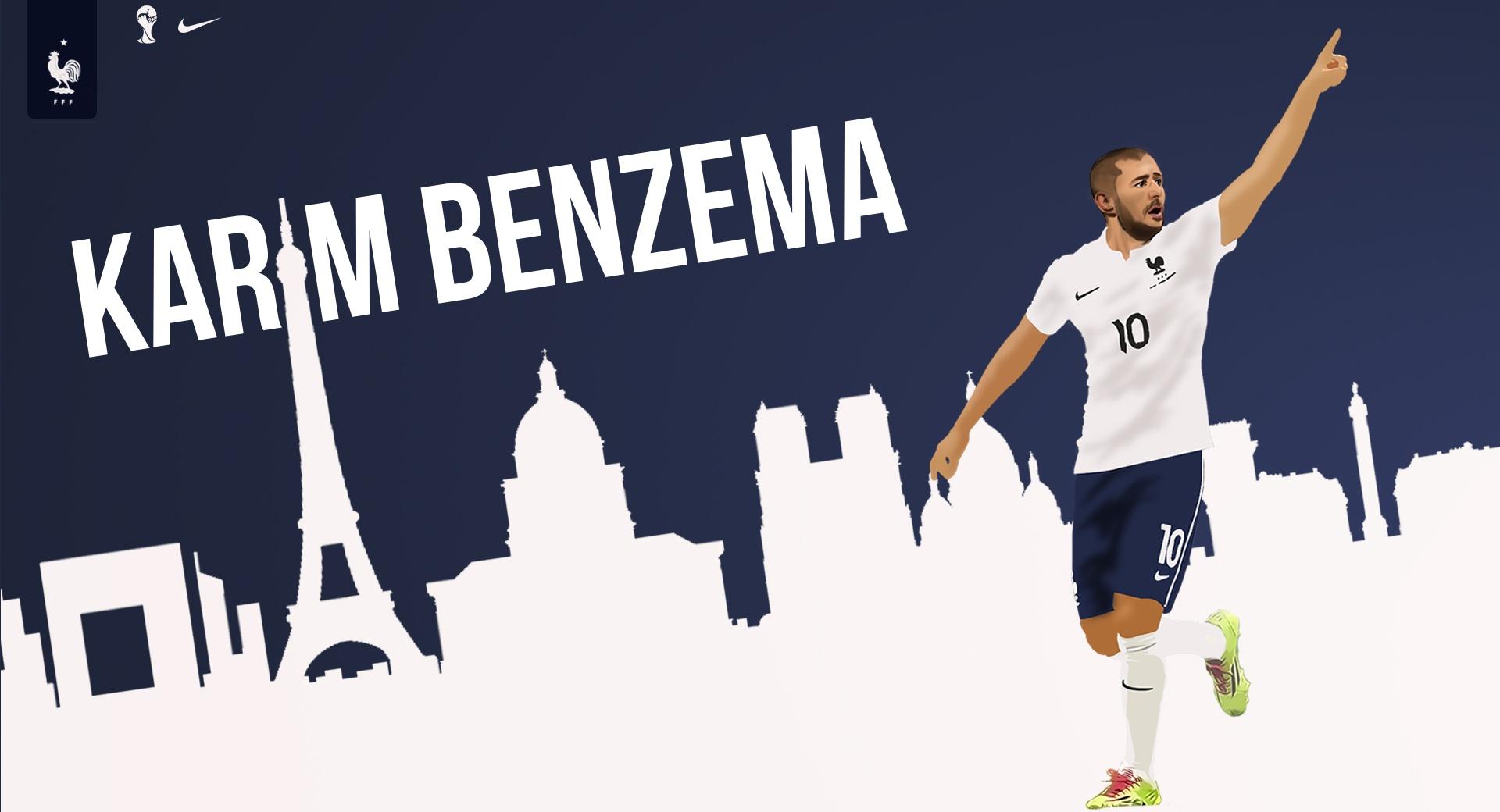 Karim Benzema France Worldcup at 320 x 480 iPhone size wallpapers HD quality