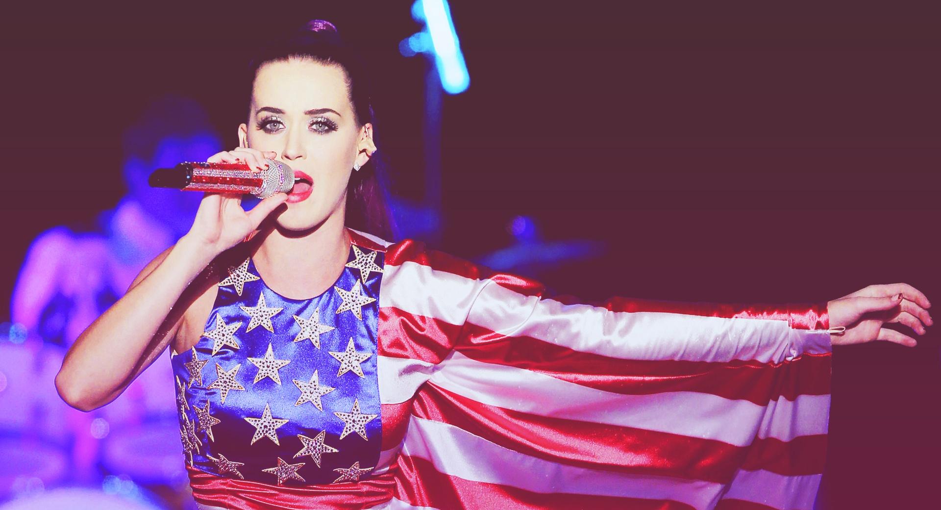 Katy Perry American Flag Dress at 1152 x 864 size wallpapers HD quality