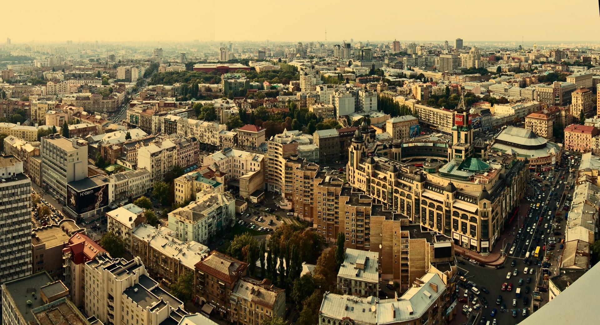 Kiev Panorama at 1152 x 864 size wallpapers HD quality
