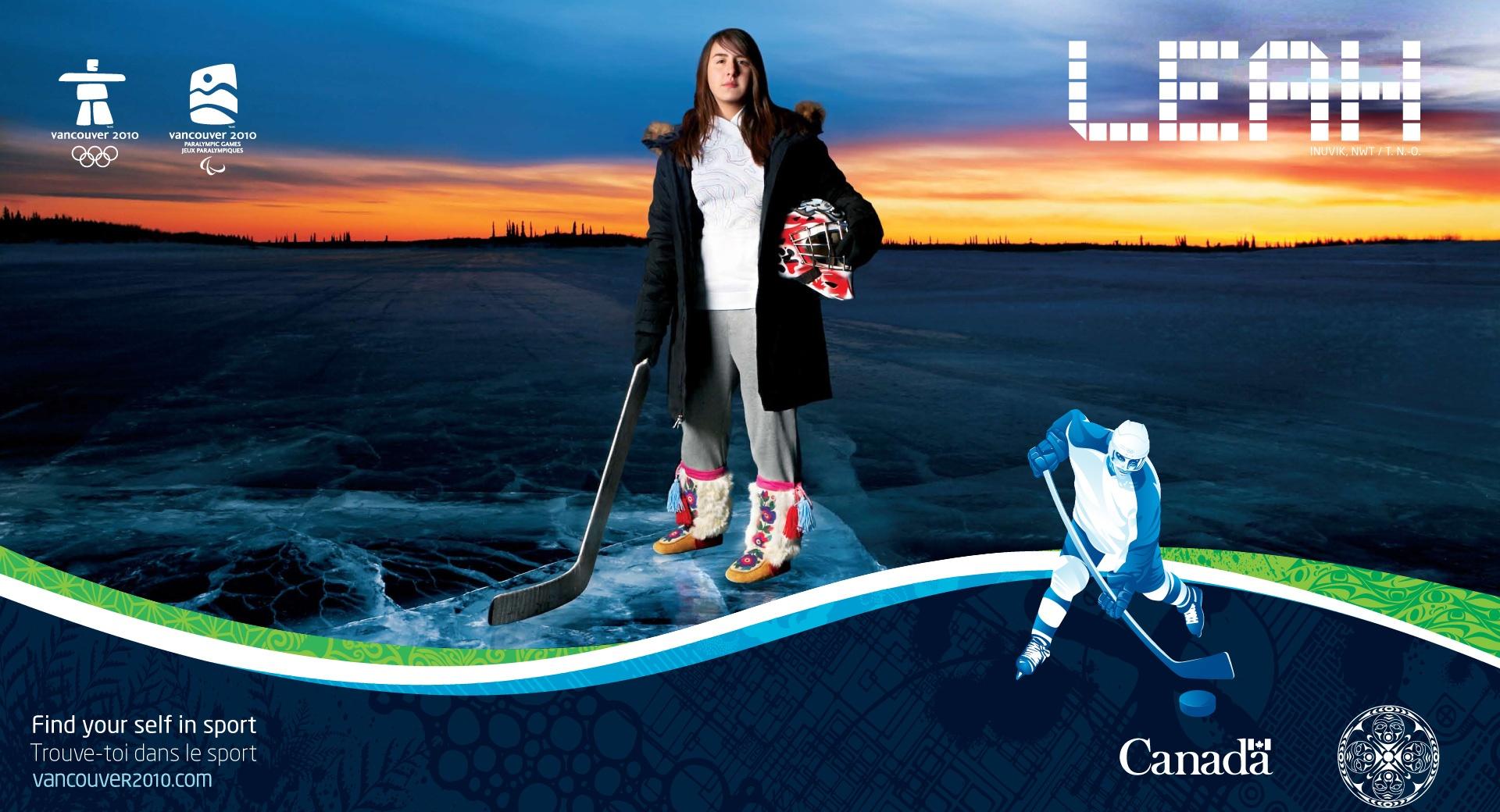 Leah Sulyma, Hockey Player, Inuit at 1024 x 1024 iPad size wallpapers HD quality