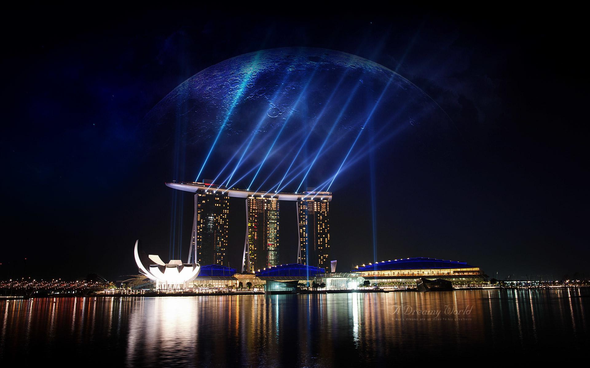 Marina Bay Sands at 1600 x 1200 size wallpapers HD quality
