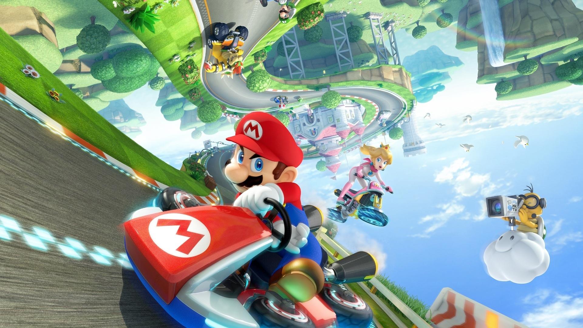 Mario Kart 8 at 320 x 480 iPhone size wallpapers HD quality