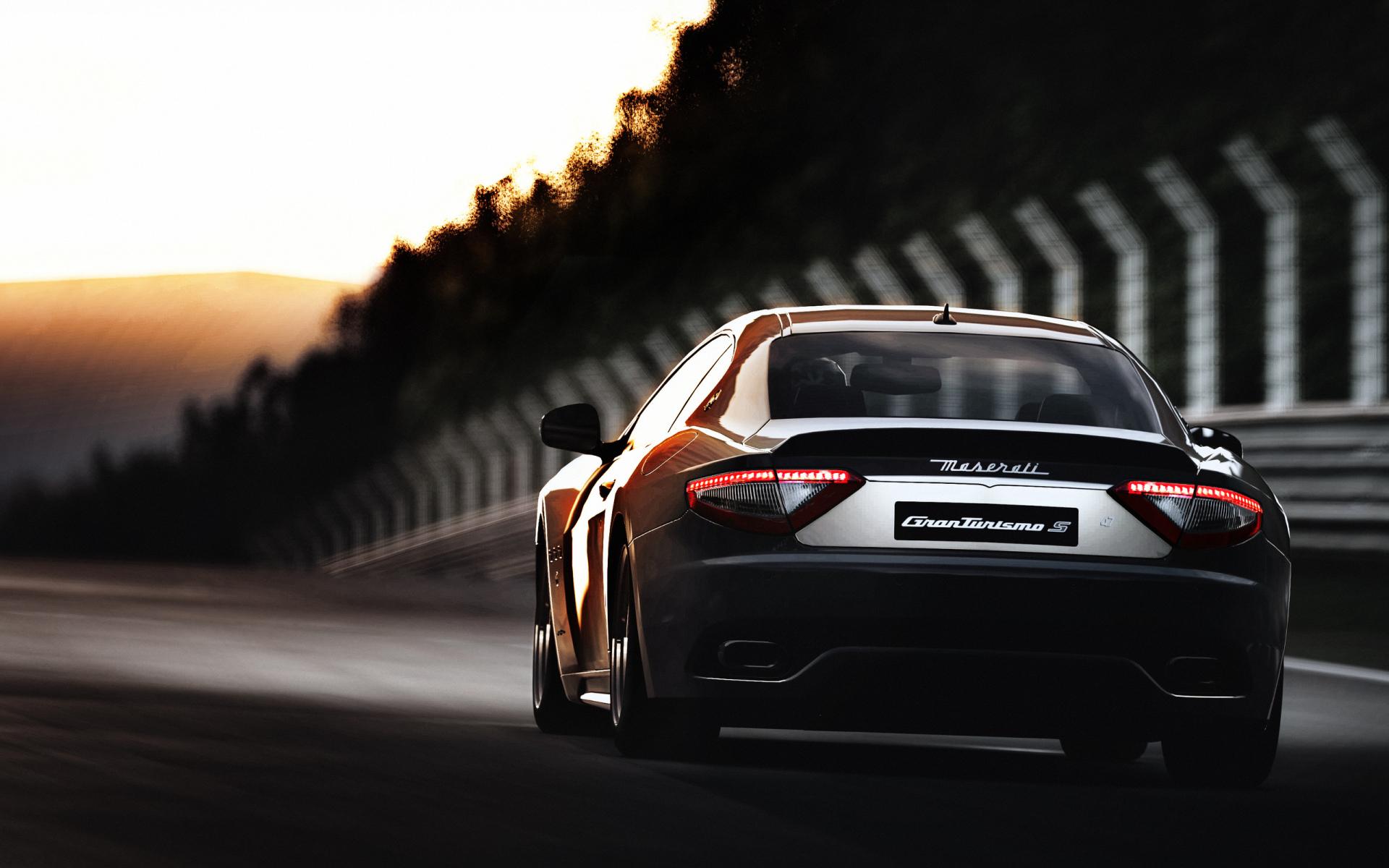 Maserati GranTurismo at 640 x 1136 iPhone 5 size wallpapers HD quality