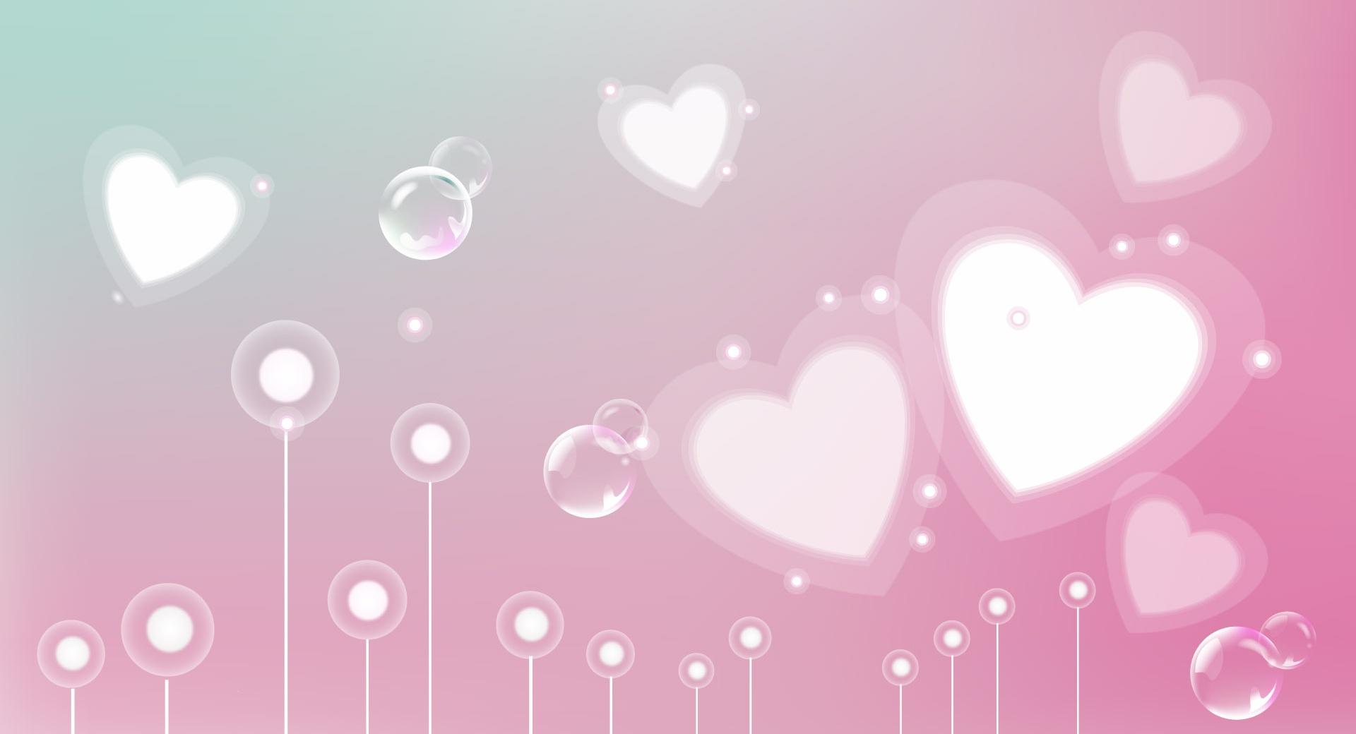 Pastel Valentine Hearts at 640 x 960 iPhone 4 size wallpapers HD quality