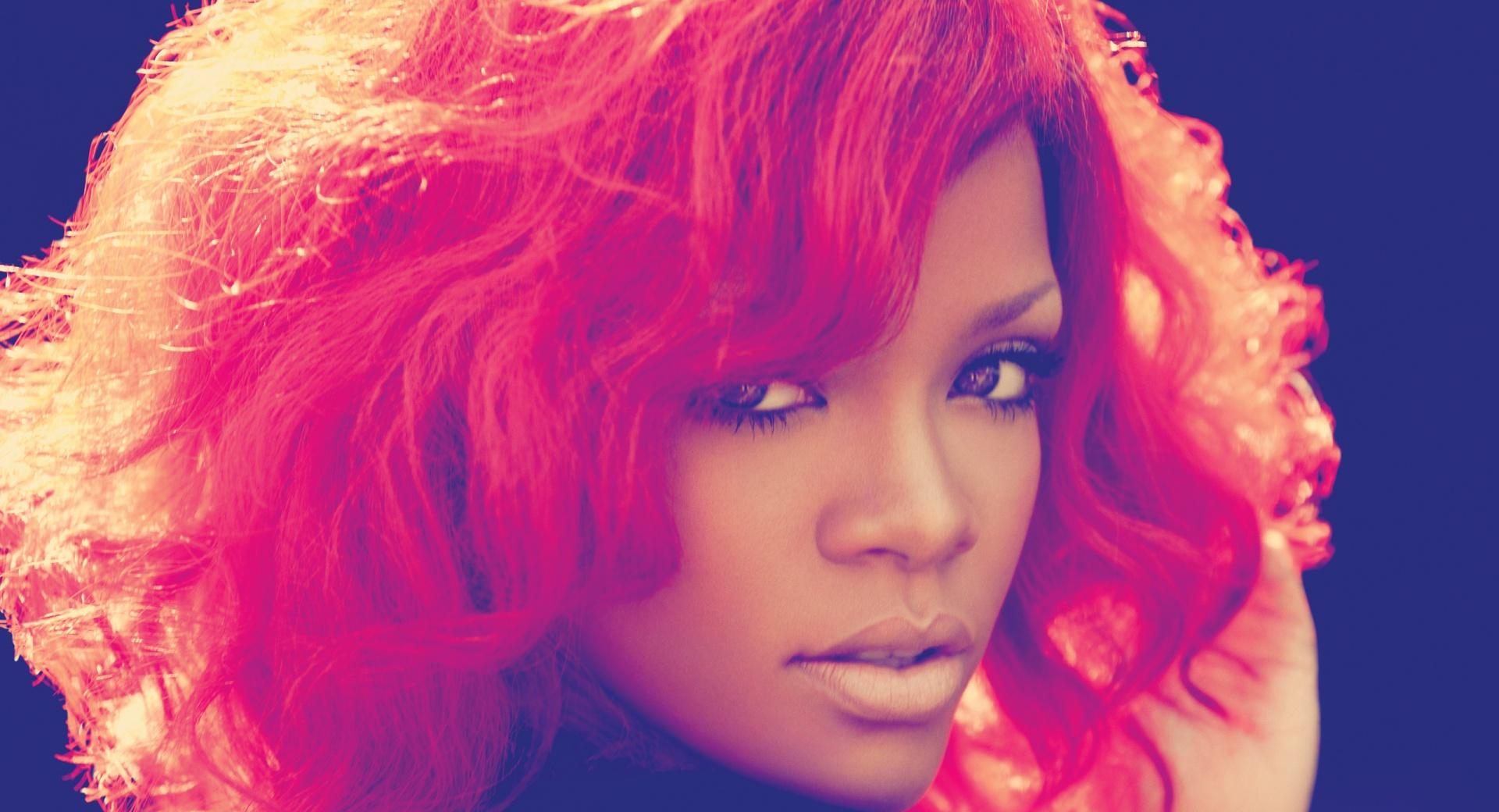 Rihanna With Red Hair at 640 x 960 iPhone 4 size wallpapers HD quality