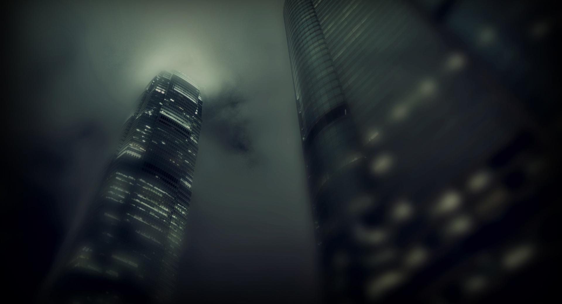 Skyscrapers At Night at 640 x 1136 iPhone 5 size wallpapers HD quality