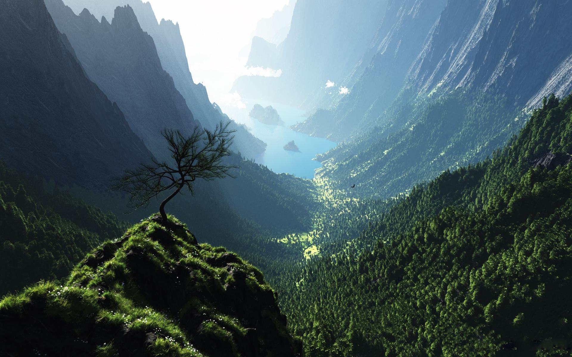 Valley at 1600 x 1200 size wallpapers HD quality