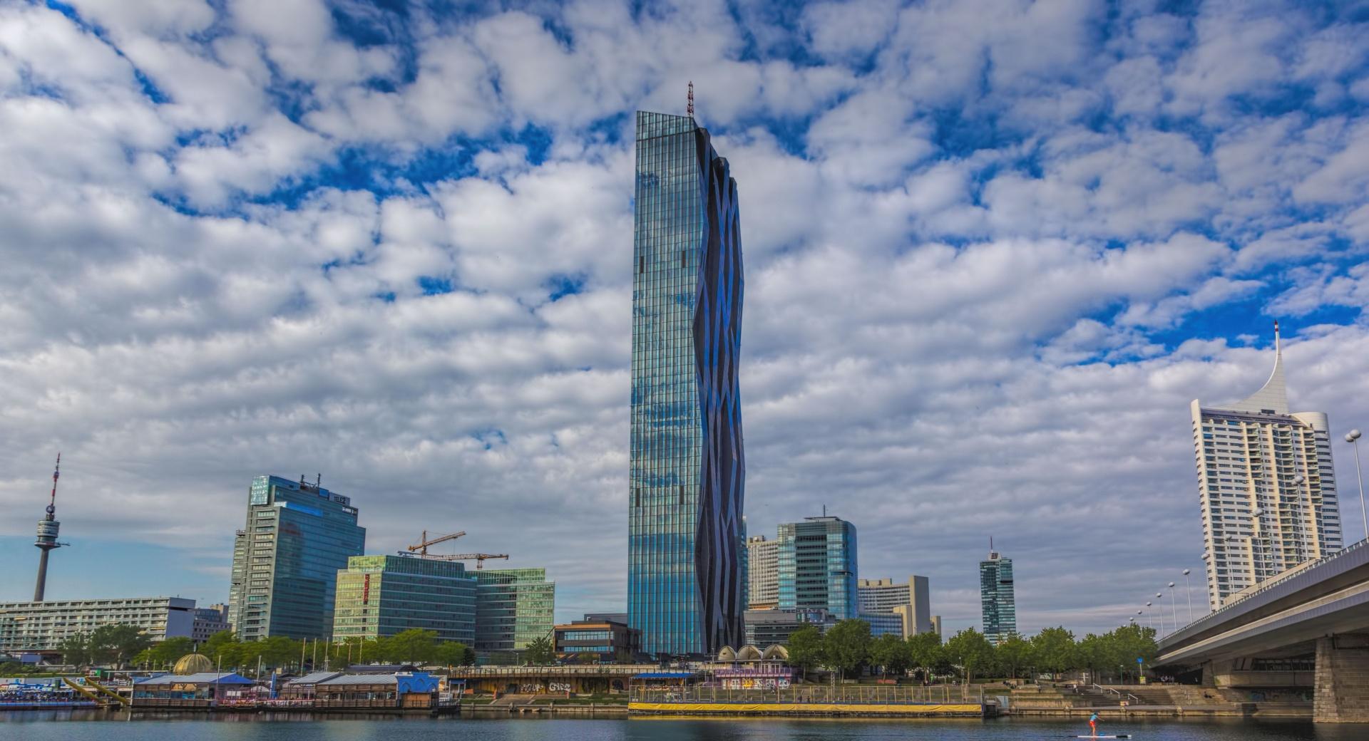 Vienna, Donaucity, DC Tower, UNO Center at 1152 x 864 size wallpapers HD quality